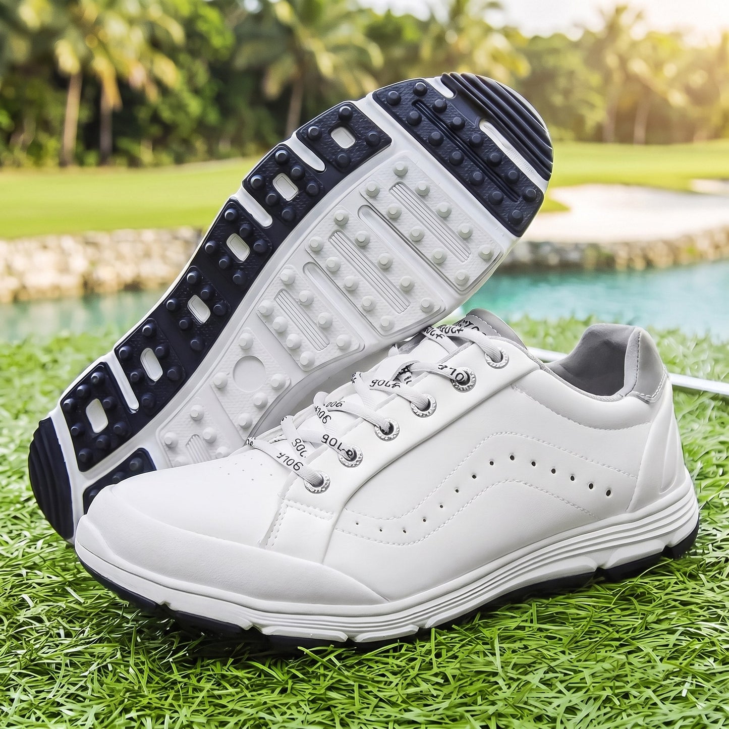 Healfoot 2.0 blanco - zapatos de golf para pies anchos
